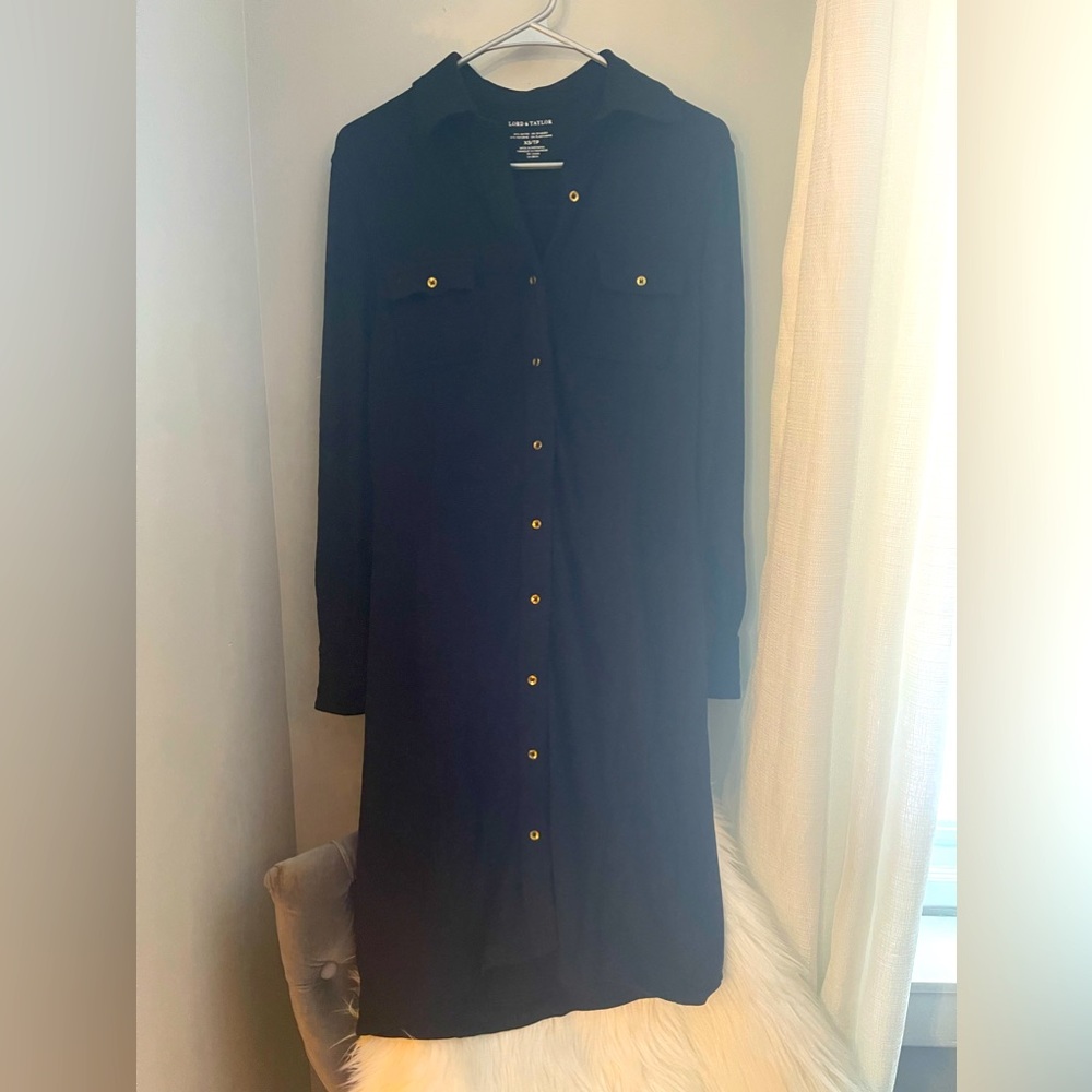 Lord & Taylor shirt dress XS